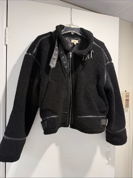 Elan Other - Elan Black Sherpa Hooded Puffer Jacket for Women